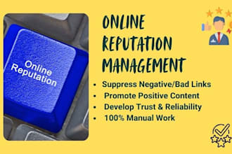 remove negative links and do online reputation management