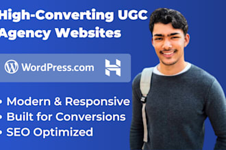design a high converting website for your ugc agency