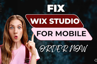 fix responsiveness issues of wix studio or wix website layout bugs for mobile