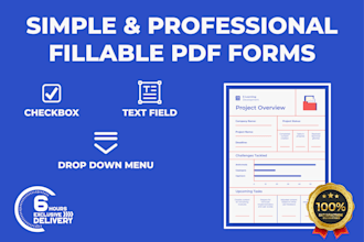 create fillable PDF forms with interactive fields