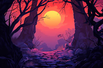 design 3d game background in maya, metaverse