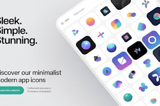 design a professional app icon for your mobile app icon design