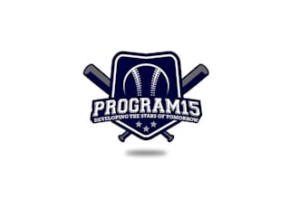 design professional baseball training organization logo