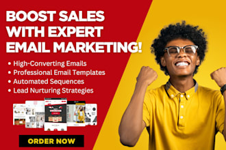 create email marketing campaigns, automation, templates in klaviyo and mailchimp
