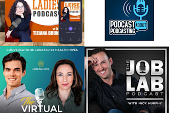 make unique podcast cover art design ,podcast logo,podcast thumbnails