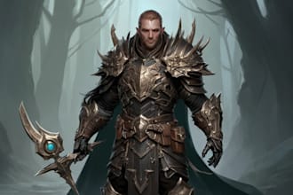 create amazing fantasy character concept art, digital art