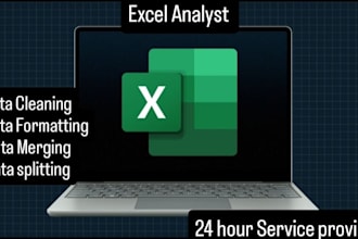 data clean, format, merge, split excel data and PDF separation and data entry