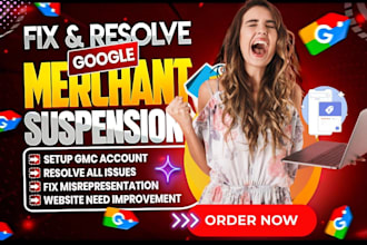 fix your google merchant center suspension and claim website