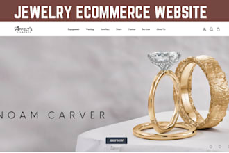 build branded jewelry ecommerce website jewelry website jewelry shopify store