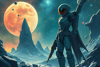 draw sci fi illustration and sci fi concept art