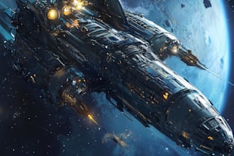 create a spacecraft for you, as well as science fiction illustrations and gaming