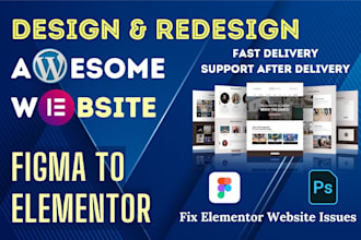 convert figma to elementor, figma to wordpress, PSD to wordpress xd to wordpress