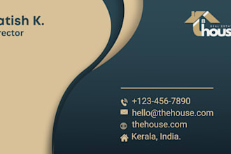 create a modern and eye catching visiting card