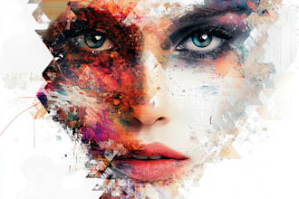 paint abstract and surreal watercolor acrylic art