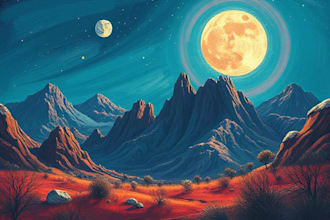draw illustration in semi surrealism or airbrush style