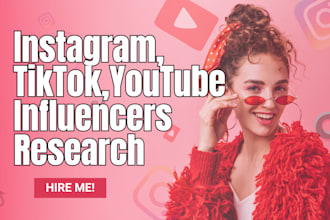 find best instagram, tiktok, youtube influencer list for influencer marketing