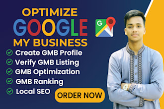 create and setup your gmb account, google maps, local SEO