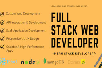 be your full stack web developer mern stack developer