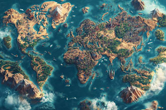draw fantasy map for your book,dnd rpg with inkarnate