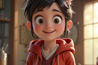 make extraordinary design cartoon caricature logo