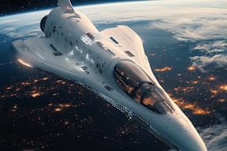 draw a sci fi or cyberpunk spaceship design