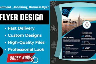 do business recruitment flyer hiring recruitment job vacancy flyer in 4 hours