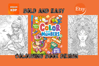 design custom low content coloring book for kdp