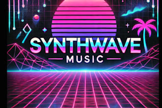 create fastest synthwave, retrowave music track promotion, album promotion
