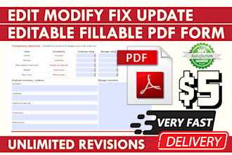 design create editable develop fillable pdf form on acrobat