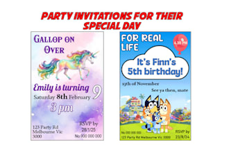 design quality childrens birthday party invitation flyers