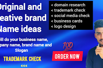 do your business name, company names, brand names and slogan