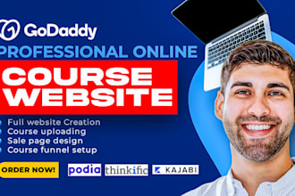 do online course website thinkific kajabi e learning teachable podia lms website