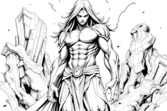 draw black and white illustrations