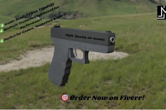 create high quality 3d game models for unreal and unity