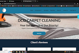 create bookingkoala website, cleaning service