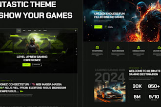develop tournament website, gaming website,esport website with logo
