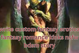 write custom fantasy erotica romance kinks nsfw bdsm story