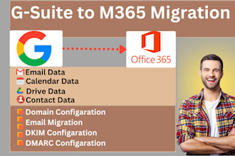 do  seamless g suite to office 365 email migration and dns setup