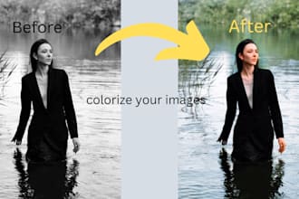 professionally colorize black and white photos and restore