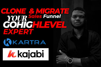 migrate clone website kartra  gohighlevel kajabi sales funnel keap automation