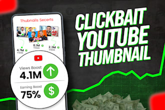 create clickbait thumbnail, amazing thumbnail for youtube