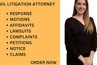 be your civil litigation lawyer and help you write complaints, lawsuits, motions