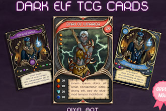 design custom card game, card art, box packaging and board game templates