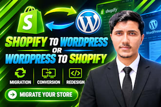 migrate store shopify to wordpress or wordpress to shopify