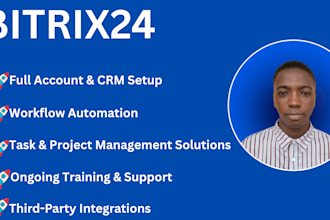 setup your bitrix24 account, automations, workflows, integrations