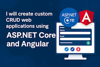 create custom crud web applications using asp dot net core and angular