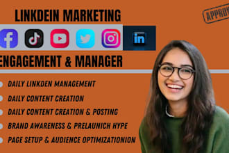 be your social media manager and content creator linkedin manager instagram ads