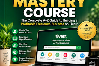sell a complete fiverr mastery course for freelancing