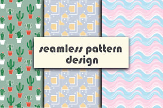 create seamless patterns and custom designs