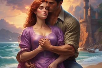 design beautiful romance book and ebook cover for KDP